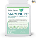 Macusure Vision Support Supplement 60 Capsules Lutein and Zeaxanthin with Bilberry and Pine Bark 1 Month Supply