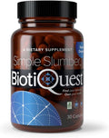 BiotiQuest Simple Slumber Probiotics to Help Improve Sleep Quality and Gut Health 18 Billion CFU Non-GMO and Gluten Free 30 Capsules