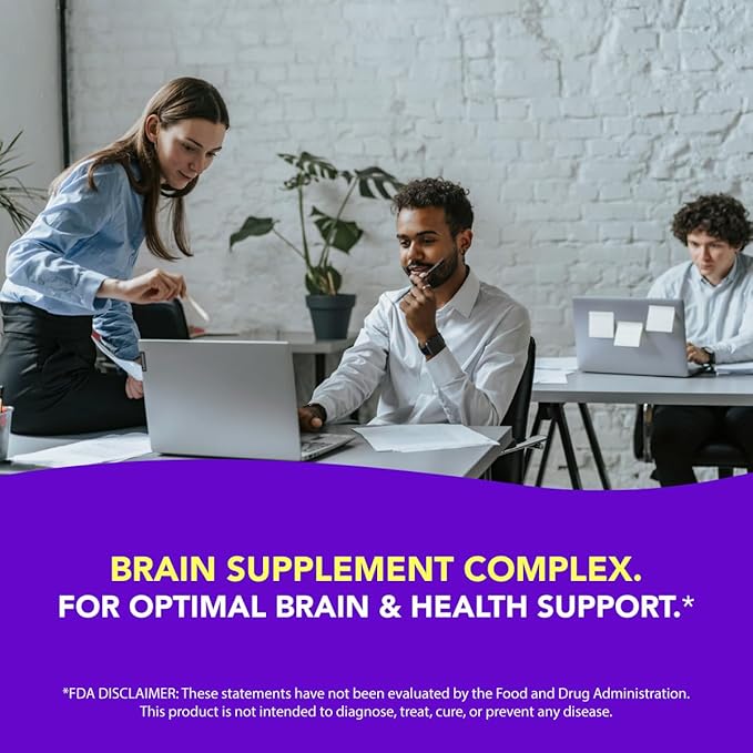 AMANDEAN Brain &amp Vegan Omega-3 Bundle: Magnesium Threonate USA-Grown Lion’s Mane 6:1 Alpha-GPC &amp Algae DHA/EPA. Plant-Based Essential fats for Brain Eye Heart &amp Skin Health. Fish Oil A