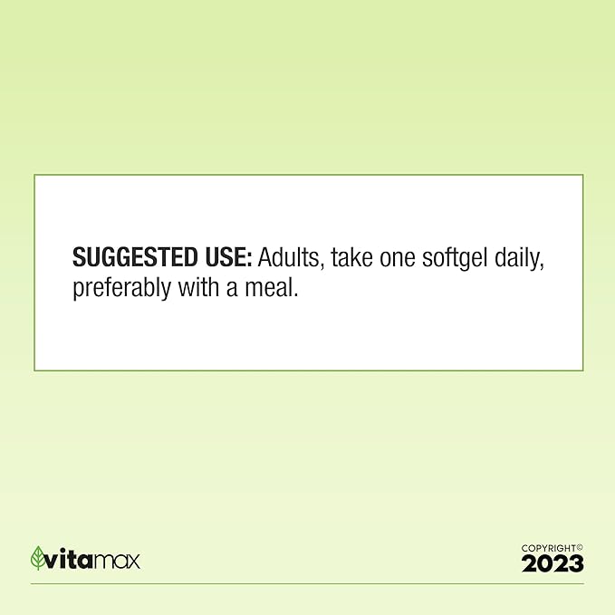 Spring Valley Omega-3 from Fish Oil 1000 mg Maximum Care 120 Count + Exclusive VitaMax Vitamin Guide (2 Items)