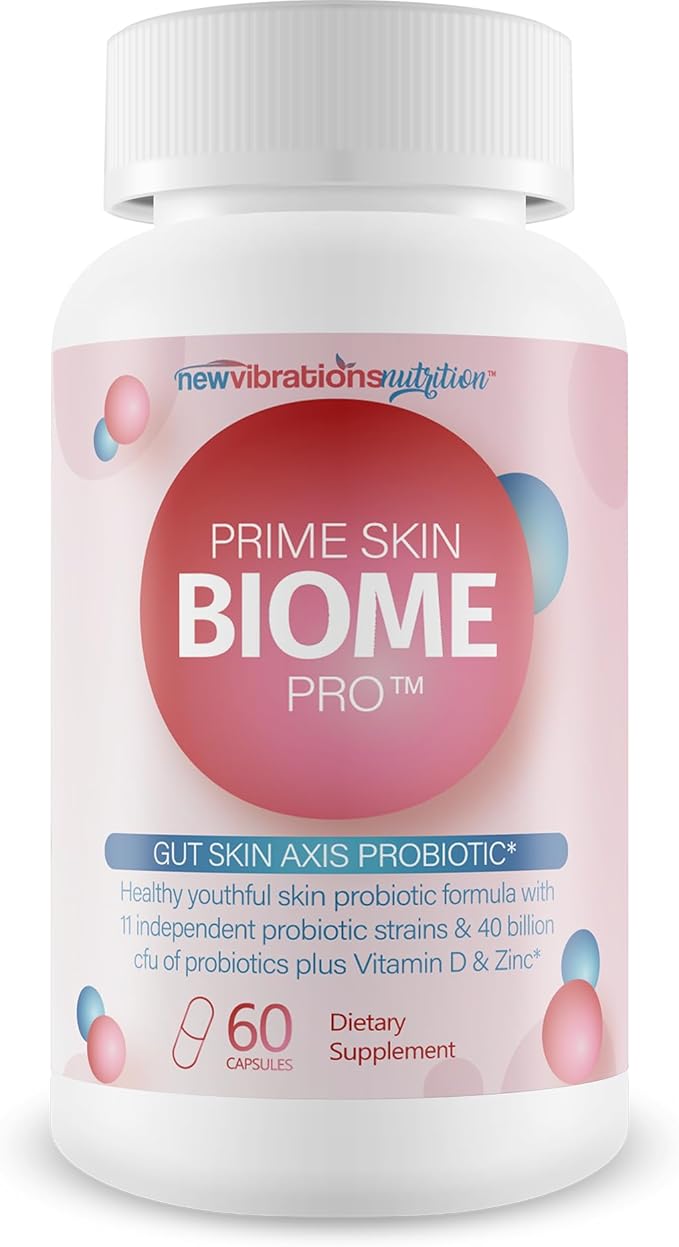 Prime Skin Biome Pro - Our Best Anti Aging Skin Supplement - Skinn &amp Toenail Fungus Fighter - Anti Wrinkle Pill - Reactivate Anti Aging Pills for Women &amp Men - Fungus Probiotic Fungal Pills