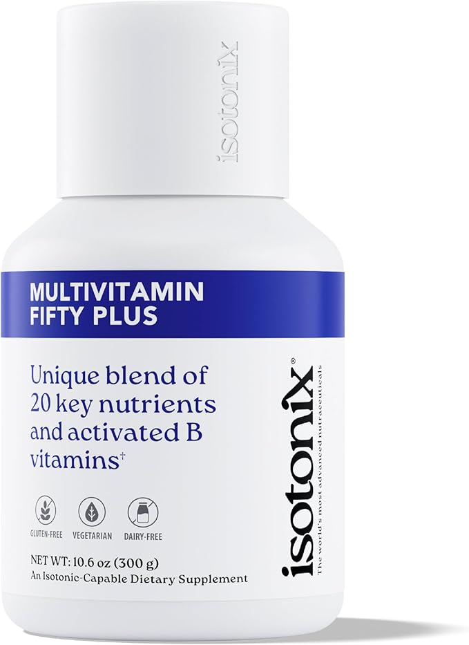 Isotonix Multivitamin Fifty Plus – Daily Multivitamin for Adults 50+ with B-Vitamins Antioxidants and Essential Nutrients for Bone Heart and Cognitive Health