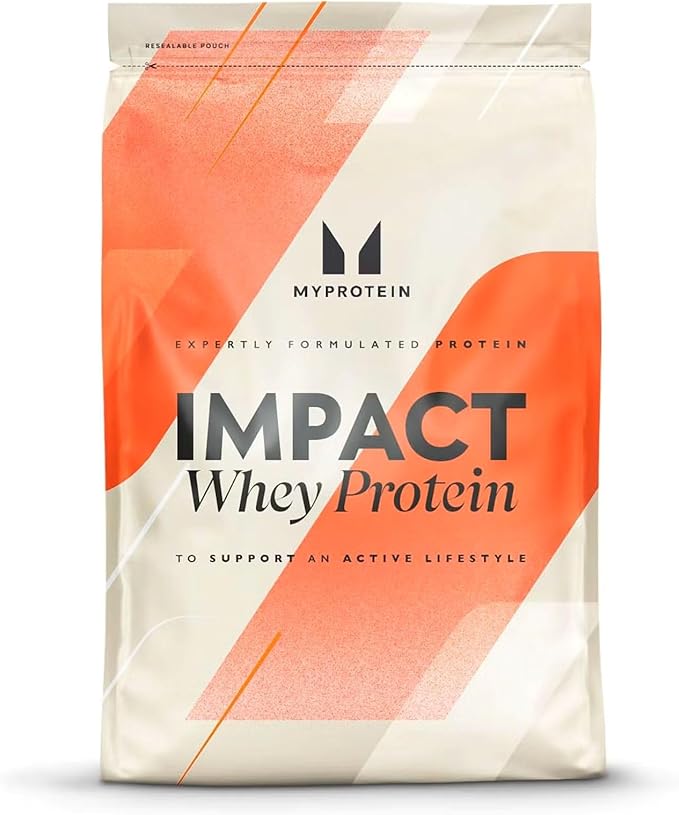 Myprotein Impact Whey Protein Powder 5.5 Lbs (75 Servings) Unflavored 22g Protein &amp 5g BCAA Per Serving Protein Shake for Superior Performance Muscle Strength &amp Recovery Gluten Free