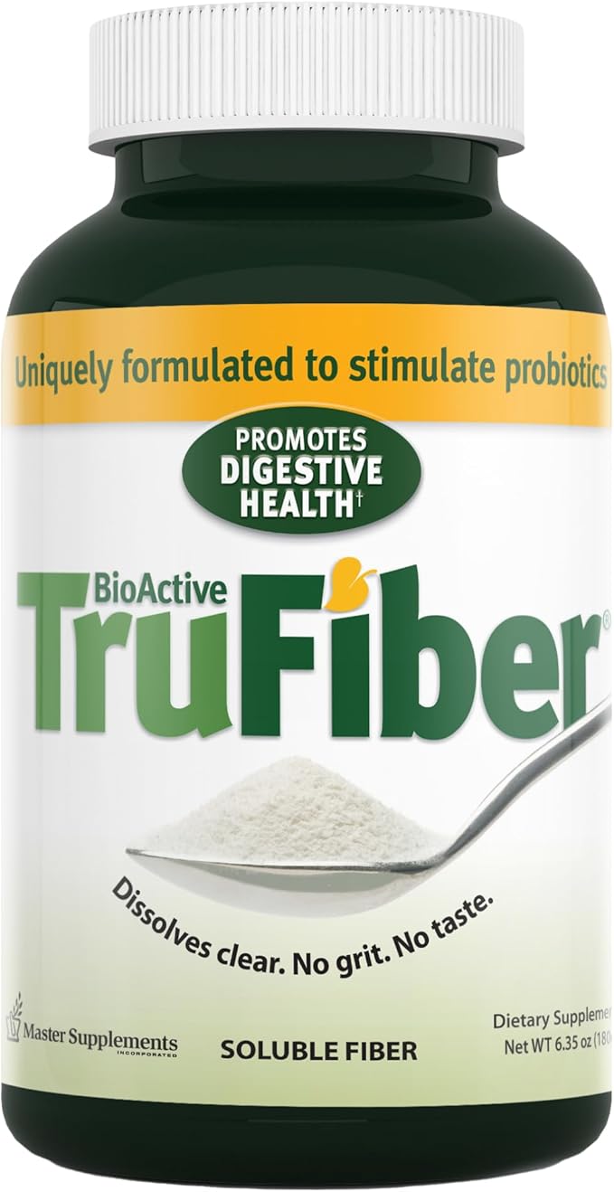 Master Supplements TruFiber - 6.35 oz - Prebiotic Fiber to Help Boost Probiotic Growth - Supports Digestive Health - Vegan Gluten Free - 50 Servings
