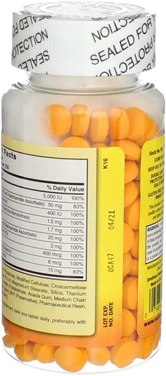 Nature's Blend Daily Vite Multivitamin 250 Tablets Per Bottle - 2 Pack