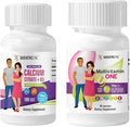 BariatricPal 30-Day Bariatric Vitamin Bundle Multivitamin ONE 1 per Day! Capsule with 18mg Iron Easy Swallow Calcium Citrate (600mg) and D3 Coated Tablets