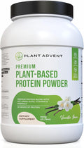 Premium Plant-Based Protein Powder - 100% Vegan No Artificial Flavors Gluten-Free and Dairy-Free (2 lbs Vanilla Bean)