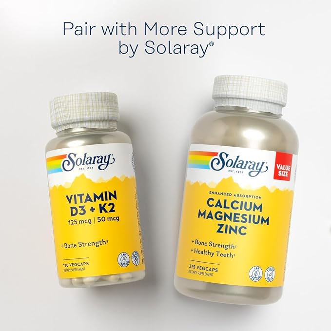SOLARAY Spectro Multivitamin with Iron - Multi Vitamin with Calcium Magnesium Energizing Greens Herbs &amp Digestive Enzymes - Digestion Energy and Bone Health Support (60 Servings 360 Capsules