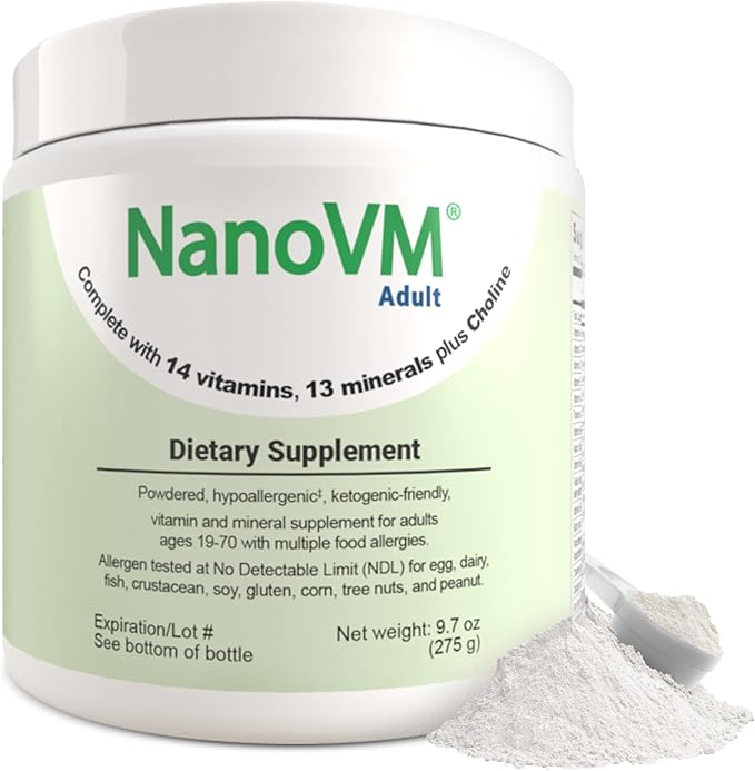 Adult Allergen-Free Vitamin Supplements Women and Mens Multivitamins with 13 Vitamins &amp 13 Minerals Unflavored Multivitamin Powder Low-Carb Adult Multivitamins 275g - Solace Nutrition