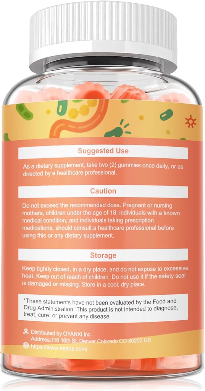 Totaria Sugar-Free Probiotics Prebiotics Postbiotics Gummies &amp Capsules Bundle