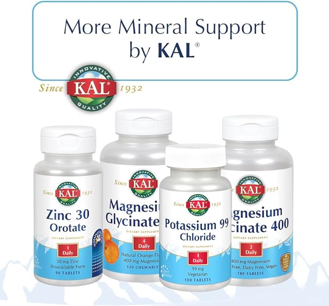 KAL Calcium Plus Softgels - 1000mg per Serving Calcium Magnesium Zinc &amp D3 Supplement for Men and Women - 200 Count Softgels