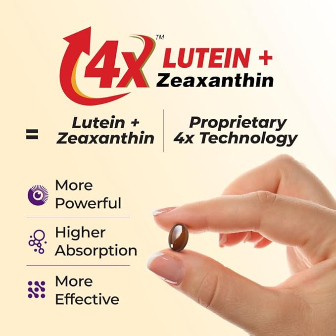AFC Japan Ultimate Vision 4X - Improved Up-Sized Eye Formula with Lutein 4X Zeaxanthin Bilberry Extract and Vitamins for Age-Related Eye Problem Blurry &amp Poor Vision Dry Eye Macular Health 4