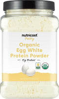 Nutricost Pantry Organic Egg White Protein Powder (1 LB) - GMO-Free Gluten-Free