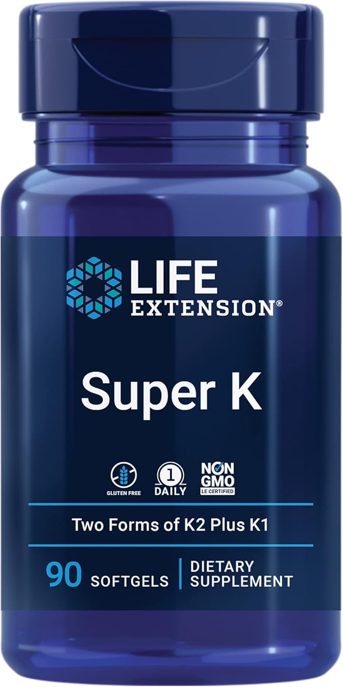 Life Extension Super K Vitamin K1 Vitamin K2 mk-7 Vitamin K2 mk-4 &amp Neuro-mag Magnesium L-threonate Magnesium L-threonate