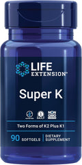 Life Extension Super Ubiquinol CoQ10 PQQ Shilajit Vitamin K1 Vitamin K2 MK-7 and MK-4 Vitamin C Cellular Energy Heart Bone and Arterial Health Bundle 30 + 90 Softgels