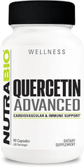 NutraBio Quercetin Advanced with Added Vitamin C and Bromelain - Potent Antioxidant - 90 Capsules - Dietary Supplement