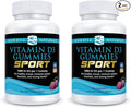 Nordic Naturals Vitamin D3 Gummies Sport Wild Berry - 120 Gummies - 1000 IU Vitamin D3 - NSF Certified - Healthy Bones Mood &amp Immune System Function - Non-GMO - 120 Servings (Pack of 2)
