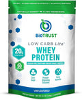 BioTrust Low Carb Lite Low Calorie Protein Powder – Low Carb Sugar Free Low Sodium Keto Protein Powder – 20g Grass-Fed Whey Protein Isolate with Digestive Enzymes – Unflavored 14 Servings