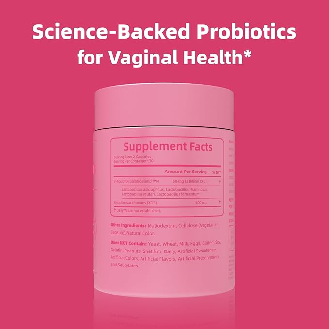 Sykik Women's Vaginal Probiotics with Prebiotics &amp Lactobacillus Blend pH Balance 60 Count