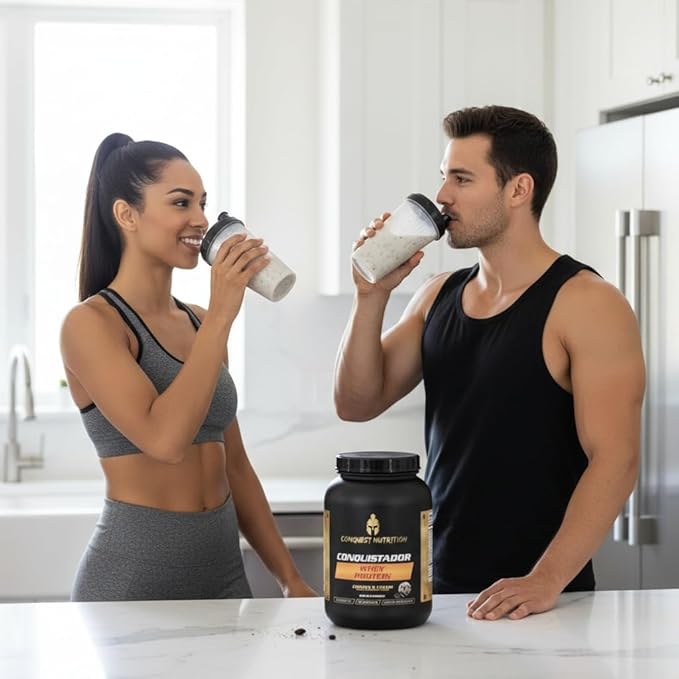 Conquistador Whey Protein Cookies and Cream Premium Protein 2lb