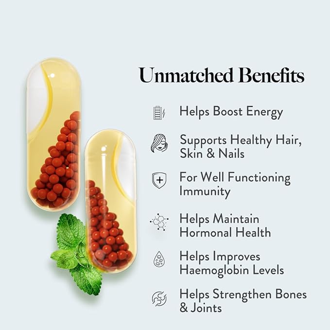 WELLBEING NUTRITION Slow | Multivitamin for Women | 100% RDA of 22 Essential Vitamins &amp Minerals | Astaxanthin &amp Cranberry in Vegan Omega Oil | Energy Immunity Skin &amp Hair (60 Capsules)