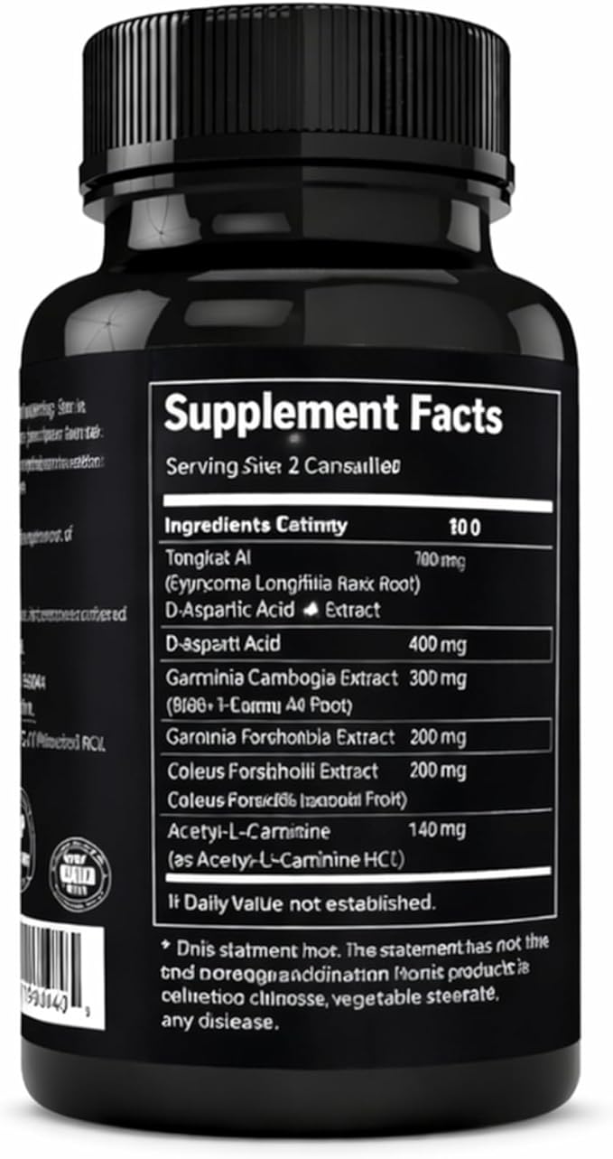 Andro400 Ultra Max T Maximum Strength T-Support Complex – 200:1 Tongkat Ali ForsLean &amp D-Aspartic Acid – Premium Formula for Lean Muscle &amp Metabolism – 2 Pack 120 Capsules 60 Day Supply