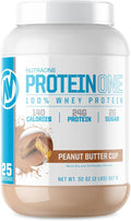 NutraOne ProteinOne Whey Protein Promote Recovery and Build Muscle with a Protein Shake Powder for Men &amp Women (Chocolate PB Cup - 2 LB)