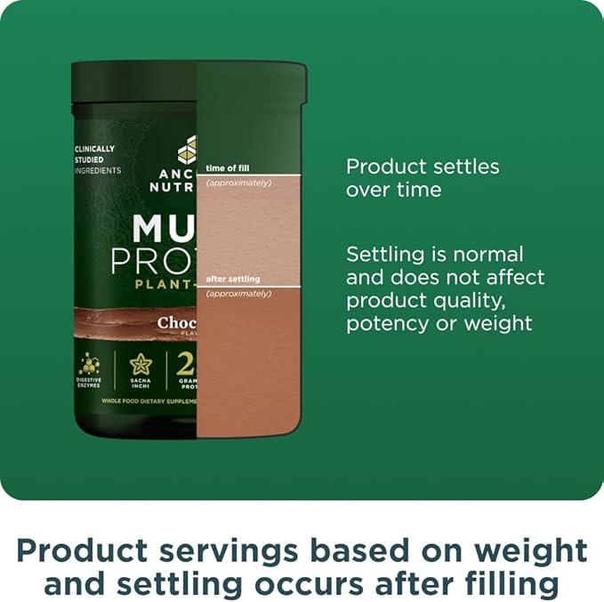 Ancient Nutrition Organic Multi Protein Plant Based Powder 25g Protein Hydrolyzed Pea Protein Digestive Enzymes &amp Probiotics Supports Muscle &amp Gut Health Chocolate 15 Servings