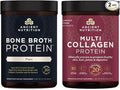 Ancient Nutrition Bone Broth Protein Powder Pure 20 Servings + Multi Collagen Protein Powder Unflavored 45 Servings
