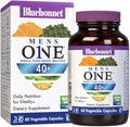 Bluebonnet Nutrition Mens' ONE 40+ Whole Food-Based Multiple Men Multivitamin for Men 40+ Soy-Free Non-GMO Gluten Free Kosher 60 Vegetable Capsules 60 Servings