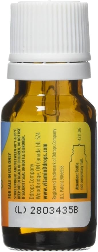 Ddrops Baby 400 Iu Vitamin D3 Drops 90 Count (Pack of 3)
