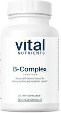 Vital Nutrients Vitamin B-Complex - Vegan High-Potency Methylated B Complex Vitamins - B Vitamins Support Energy Production Metabolism and Heart Health* - Gluten Dairy Soy Free - 60 Capsules