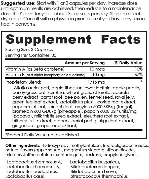 Endobiotics Gut Support Supplement - Rich Blend of Eight Beneficial Bacteria for Optimal Digestive Health-90 Capsules 6pk