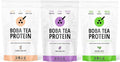 Boba Tea Protein | 25g Grass-Fed Whey Protein Isolate Powder | Gluten-Free &amp Soy-Free Bubble Tea Drink | Real Ingredients &amp Lactose-Free Protein Drink | 25 Servings