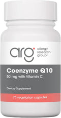 NutriCology Coenzyme Q10 - Delivers 50 mg CoQ10 with Vitamin C - Supports Cellular Energy Production Antioxidant Activity &amp Heart Wellness - 37 Servings - 75 Vegetarian Capsules