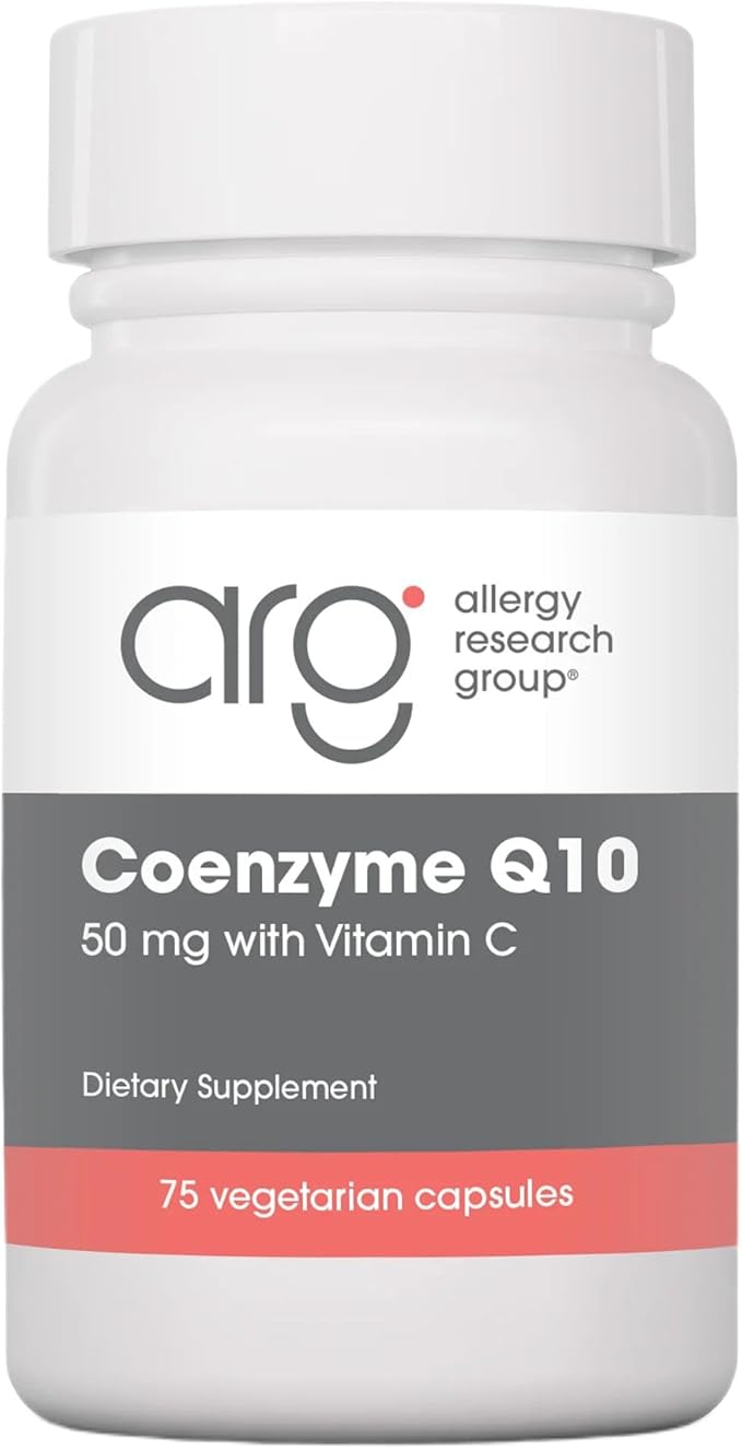 NutriCology Coenzyme Q10 - Delivers 50 mg CoQ10 with Vitamin C - Supports Cellular Energy Production Antioxidant Activity &amp Heart Wellness - 37 Servings - 75 Vegetarian Capsules