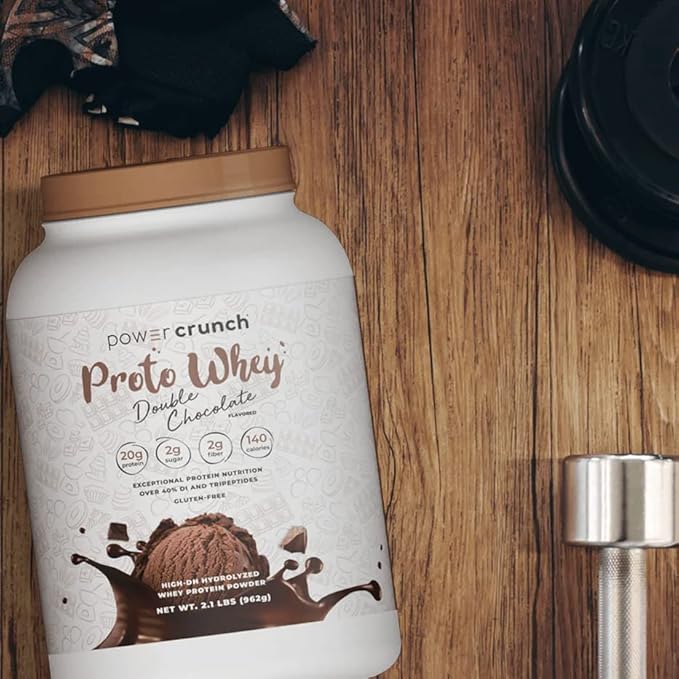 Power Crunch Proto Whey Double Chocolate Protein Powder 20g Protein 26 Servings 1 Container of 2.1 LBS (962 g)