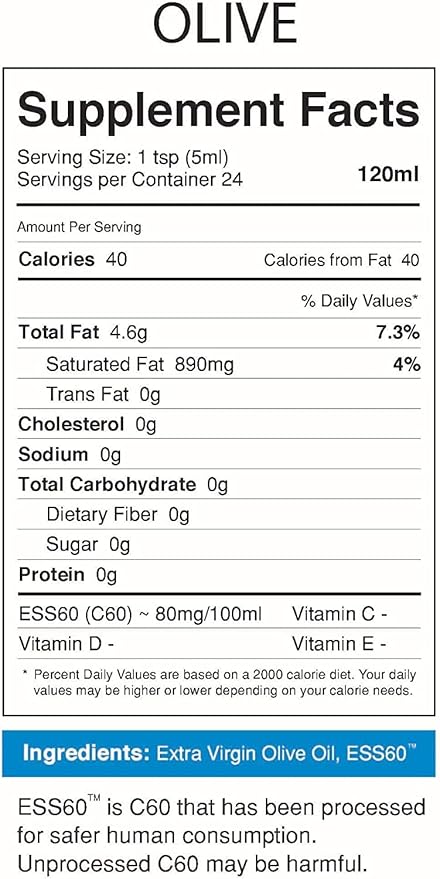 MyVitalC Combo of Organic Extra Virgin Olive Oil MCT &amp Avocado Oil - ESS60 Antioxidant Supplement - For Anti-Aging Longevity Sleep Energy - Pack of 3