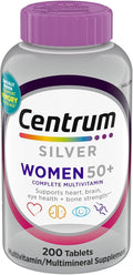 Silver Women 50+ Multivitamin 275 Tablets Higher Levels of Vitamin C &amp Zinc Daily Multimineral Supplement for Immune Heart Brain &amp Eye Health
