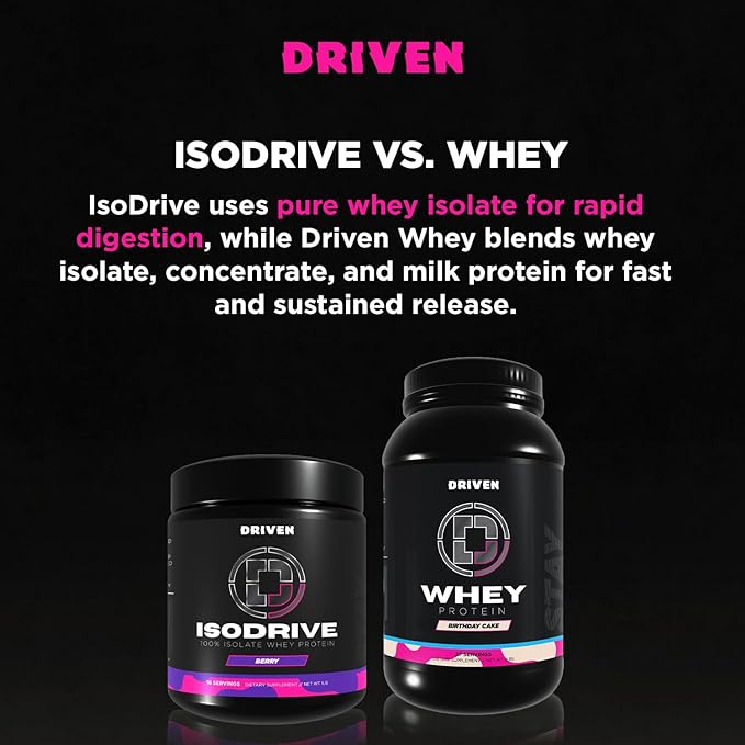 Driven Nutrition ISODRIVE Premium Whey Isolate (1lb Berry)