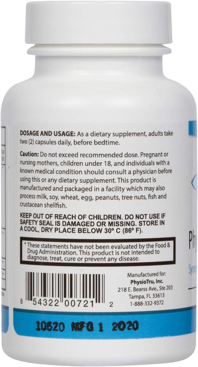 Physio Flora Curcumin Piperine Probiotics and Prebiotics for Gut 60 Veggie Capsules (4 Pack)