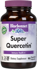 Bluebonnet BB-553 Nutrition Super Quercetin Vegetable Capsules Vitamin C Formula Best for Seasonal &amp Immune Support Non GMO Gluten Free Soy Free Milk Free Kosher White 90 Count (Pack of 1