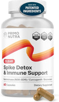 Spike Detox Supplement with Branded Nattokinase (NSK-SD) Bromelain Branded Curcumin 500mg (Curcugen) and Molecular Hydrogen - Potent Foreign Protein Cleanse