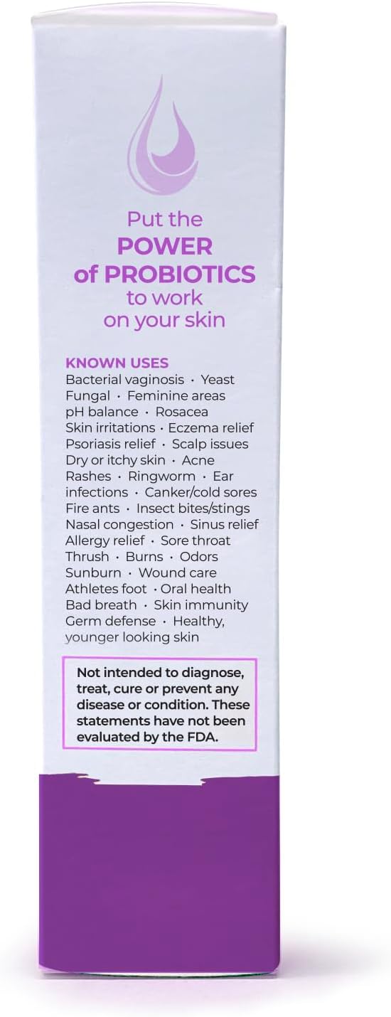 FemBiotics -Topical Probiotic Body Care for Women 4oz - Hypoallergenic Vegan Non GMO GF 100% Natural Live Probiotic External + Internal Use Totally Safe No Refrigeration Required