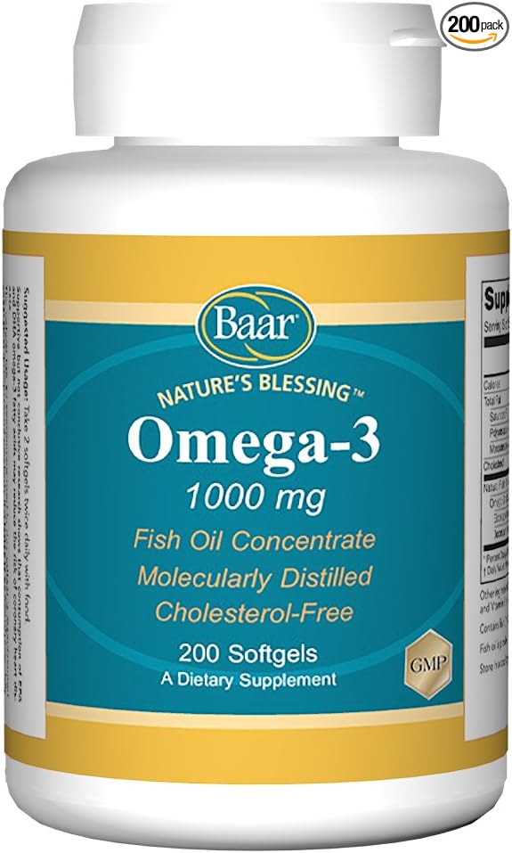 Omega 3 1000mg 200 Softgels