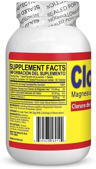 Magnesium Chloride Tablets - CLORU-MAG PLUS 2 Pack - (CLORURO DE MAGNESIO)