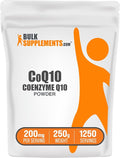 BulkSupplements.com Coenzyme Q10 Powder - Coenzyme Q10 200mg Supplement Nutritional Supplement - Gluten Free 200mg per Serving 250g (8.8 oz) (Pack of 1)