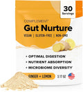 Complement Gut Nurture Prebiotic + Postbiotic Superfood Powder for Leaky Gut Repair Probiotics for Digestive Health - Ginger Root - 30 Servings