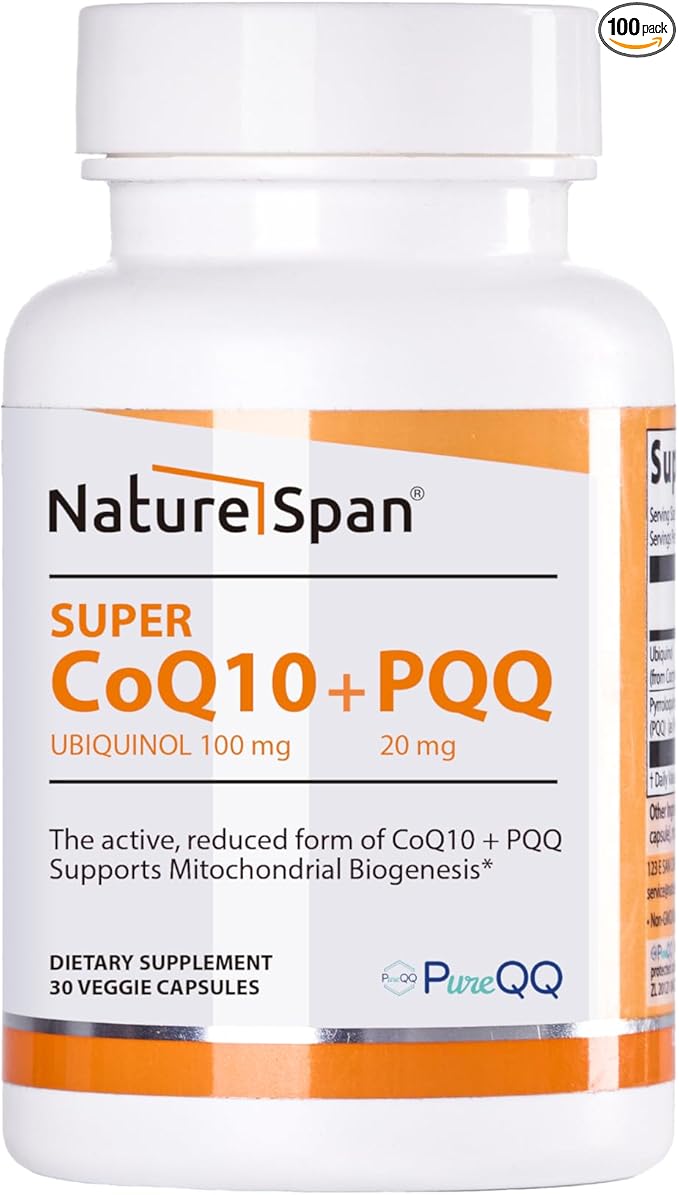 Cocrystal Coenzyme PQQ- Each Capsule Contains 100mg Reduced coenzyme and 20mg PQQMitochondrial Supplements Cell nutrients Pregnancy Preparation30 Capsules