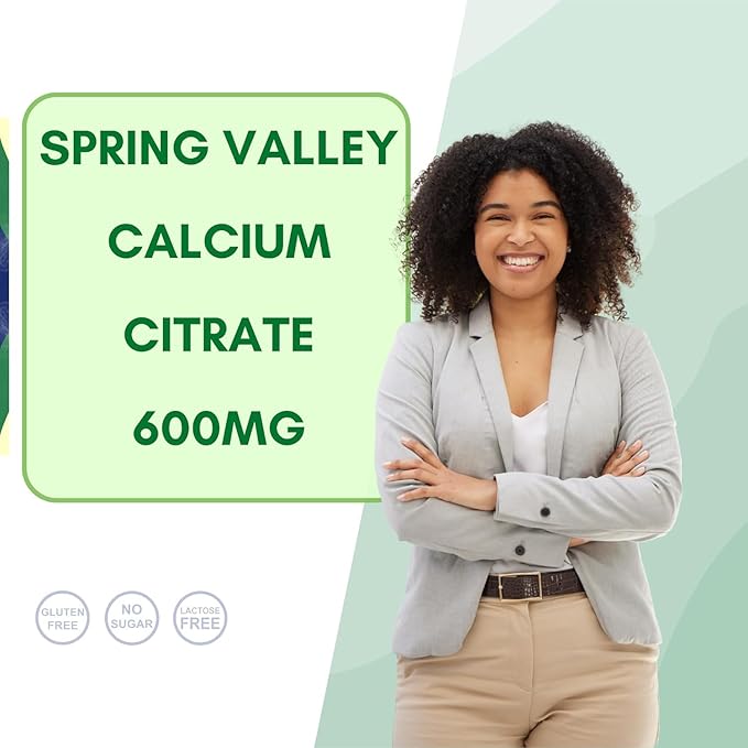 Calcium Citrate 600mg 300 Tablets per Bottle Bone &amp Joint Health (Pack of 1)